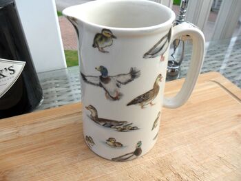 Medium Earthenware Jug In Ducks And Mallards Design, 3 of 9