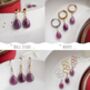 Ruby Stud Earrings, thumbnail 4 of 12