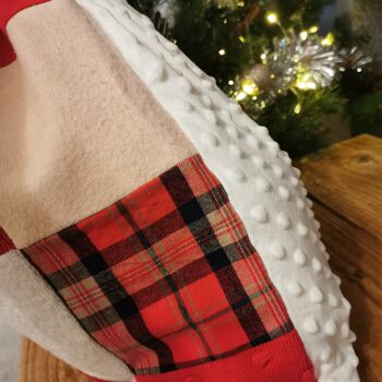 Memory Clothes Christmas Santa Sack, Fully Lined Keepsake Christmas Present Sack Made From Baby Clothes, 8 of 12