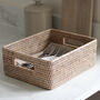 Marbury Rattan Rectangular Basket, thumbnail 1 of 3