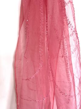 Silk Monochrome Large Scarf, 4 of 4