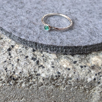 Silver Emerald Ring Size L Other Sizes Available, 3 of 8