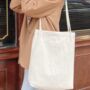 Linen Pastel Large Shopping Tote Bag, thumbnail 5 of 9