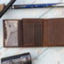 Men's Leather Wallet Embossed Fish Design Rfid, thumbnail 7 of 7