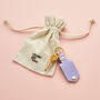 Personalised Metal Photo Keyring + Lilac Leather Case, thumbnail 4 of 5