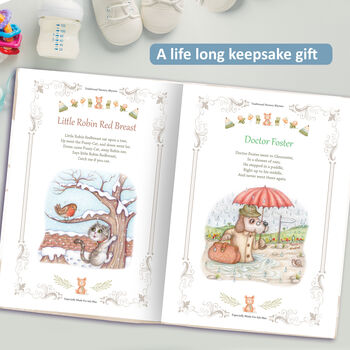 Nursery Rhymes Book Personalised For Baby, 6 of 12