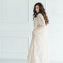 Gold Sequin Kimono | Wedding Cape | Long Sleeved Bridal Cover Up, thumbnail 8 of 11