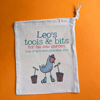 Personalised Kids Gardening Storage Sack, 5 of 5