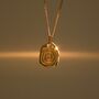 Gaia Earth 18 K Gold Plated Pendant Necklace, thumbnail 3 of 6