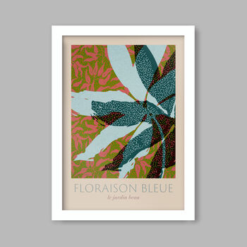 Floraison Bleue Botanical Print, 2 of 2