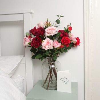 'Roseraie' Luxury Silk Rose Bouquet, 3 of 12
