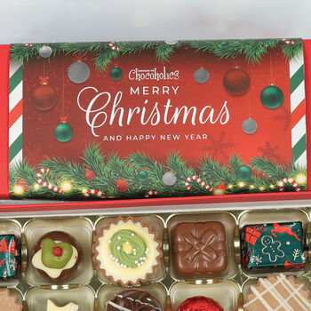 Merry Christmas 16 Chocolate Box With Garland Wrapper Our Best Seller, 2 of 3