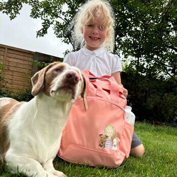 Personalised You And Your Pet Back To School Kids Backpack, 4 of 12