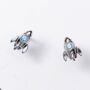 Sterling Silver Rocket Ship Stud Earrings, thumbnail 3 of 4