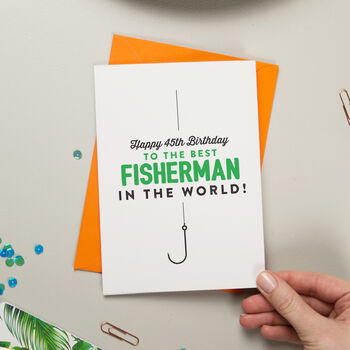 Fishing Birthday Card Lots Of Colours, 2 of 7