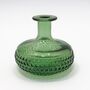 Small Recycled Glass Bud Vase Patterned Four Colours, thumbnail 5 of 5