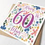 Personalised 60th Birthday Card For Her, thumbnail 1 of 2