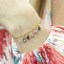 Charm Bracelet With Family Birthstone Teardrops, thumbnail 8 of 10