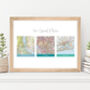 Your Favourite Locations Personalised Map Print, thumbnail 1 of 10