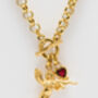 Angel Cherub Pendant Necklace Garnet, thumbnail 11 of 12