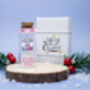 Personalised Christmas Tiny Keepsake Bottle Gift Pink And Silver, thumbnail 3 of 3