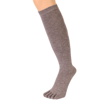 Essential Knee High Cotton Toe Socks, 2 of 6