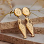 Lekythos Drop Stud Handmade Earrings, thumbnail 1 of 2