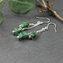 Emerald Drop Earrings, thumbnail 2 of 2