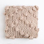 Big Bobble Stitch Cushion Easy Knitting Kit, thumbnail 3 of 10