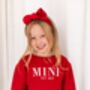 Christmas Mama Est Embroidered Personalised Sweatshirt With Optional Matching Mini, thumbnail 12 of 12