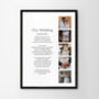 Wedding Photos And Poem Personalised Print, thumbnail 5 of 10