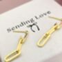 Link Chain Earrings In Gold And Silver, thumbnail 5 of 8