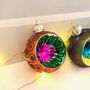 Vintage Style Indented Glass Bauble Set, thumbnail 4 of 5