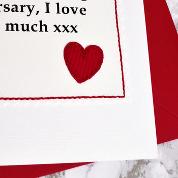 Personalised Wedding Anniversary Card, 3 of 3