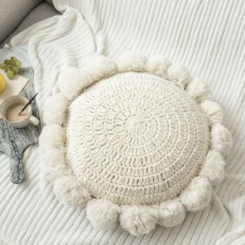 Floor Cushions With Pompom Details, 2 of 5