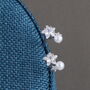 Friendship Star Pearl Sterling Silver Earrings, thumbnail 2 of 7