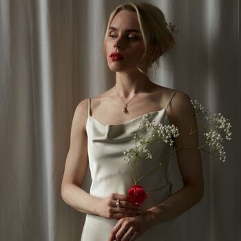 Royal Pearl Calla Lily Pendant, 6 of 9