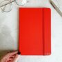 Personalised Red Notebook, thumbnail 1 of 3