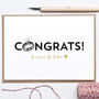 Personalised Congrats Engagement Card With Diamante, thumbnail 1 of 2