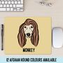 Afghan Hound Face Mouse Mat, thumbnail 1 of 4