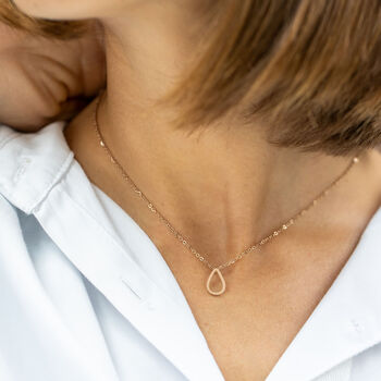 Minimalist Teardrop Necklace, 2 of 7
