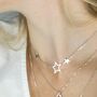 Wish Upon A Star Necklace In Sterling Silver, Rose Gold Or Gold Vermeil, thumbnail 1 of 6
