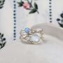 Moonstone And Fire Opal Statement Ring, thumbnail 6 of 10