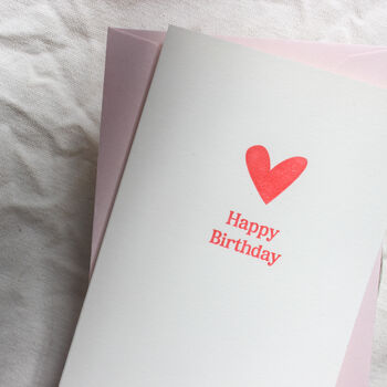 Happy Birthday Red Heart Card, 2 of 6