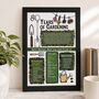 80th Birthday Gift For Gardeners Personalised Print, thumbnail 1 of 9