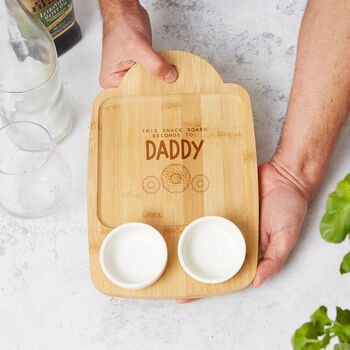 Personalised Dads Snack Board, Grandad, Gifts For Him, 2 of 6