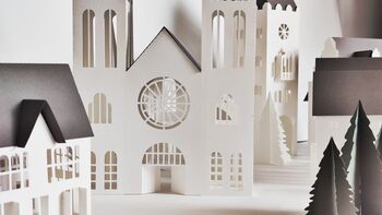 Paper Cathedral Christmas Decoration, 7 of 9