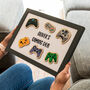 Personalised Gaming Controller Framed Print Gift, thumbnail 4 of 6