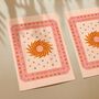 Summer Sun, Celestial Sun Art Print, Boho Poster, thumbnail 2 of 3