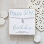 Sterling Silver Curb Bracelet – Happy 50th Birthday, thumbnail 1 of 4